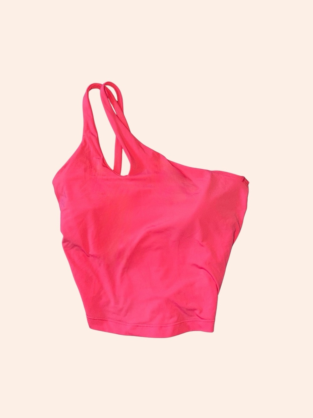 Hot Pink One-Shoulder Athletic top